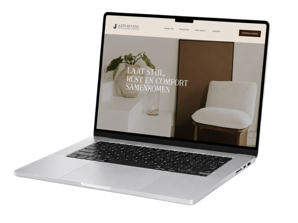 Mockup Website Judith Bovens